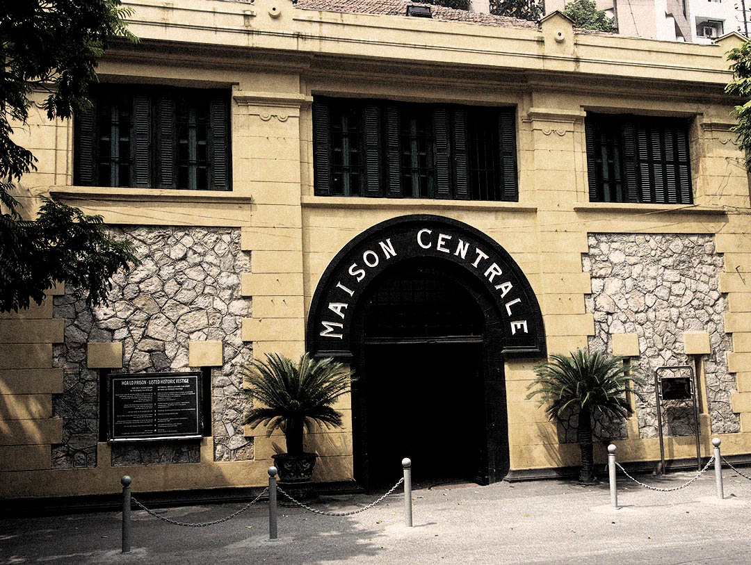 Museum displays and surviving cells at Hỏa Lò Prison in Hanoi